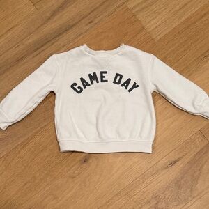 Kids White 'Game Day' Sweatshirt